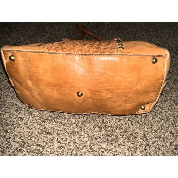 Costanza Rota Lisa Bag Made In Italy Leather Handbag Purse Woven Pattern - Picture 3 of 5